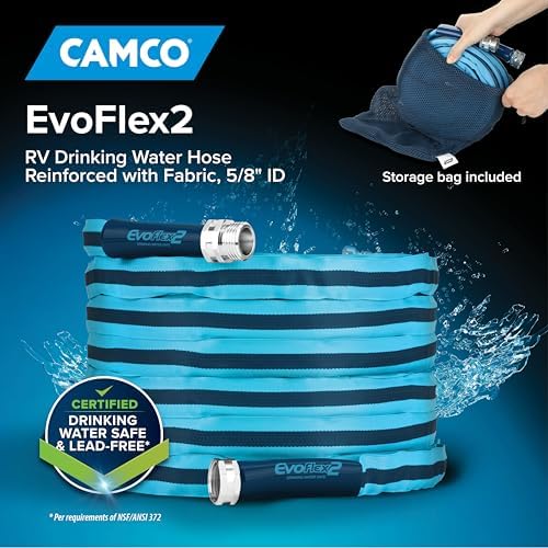 Camco EvoFlex2 25-ft RV Drinking Water Hose