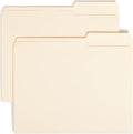 Smead File Folder, 2/5-Cut Tab, Right Position, Letter Size, Manila, 100 per Box (10385)
