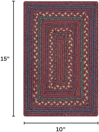 Homespice Jamestown Jute Braided Table Mats, Rect 10x15 Set of 4