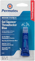 Permatex 24005-6PK Medium Strength Threadlocker Blue Gel, 5 g Gel Squeeze Tube (Pack of 6)