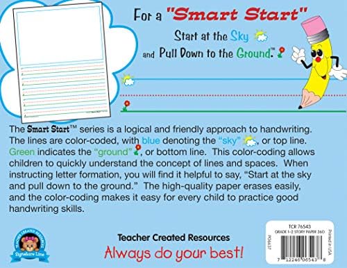 Teacher Created Resources Smart Start 1-2 Story Paper: 360 Sheets (TCR76543)