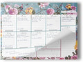 Undated Weekly Desk Planner Pad - 52 Pages Notepad With To Do List and Habit Tracker | Desk Pad Tear Off for Organization