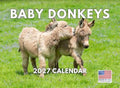 Baby Donkey Calendar 2027 Cute Adorable Monthly Wall 12 Month | American Made In The USA