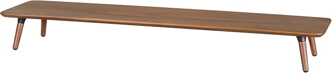 Desk Shelf for Top of Desk (Mahogany) Mid Century Modern Monitor Stand (39.37 × 9.45 × 4.72 inches)