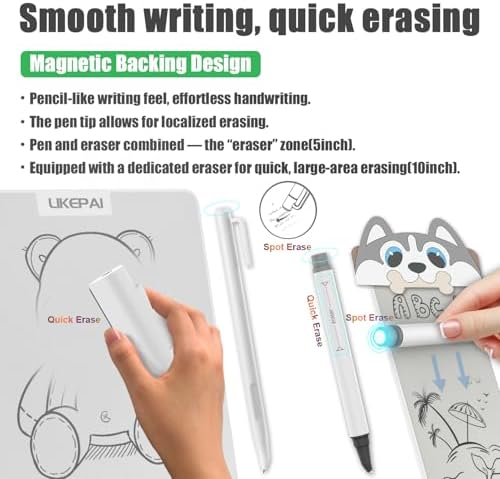Dog Cartoon Parent-Child Magic Portable Note Pad Set 10+5.5 Inch
