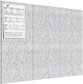 MaxGear Felt Bulletin Board 36" x 24", Light Gray Felt Wall Tiles Push Pins