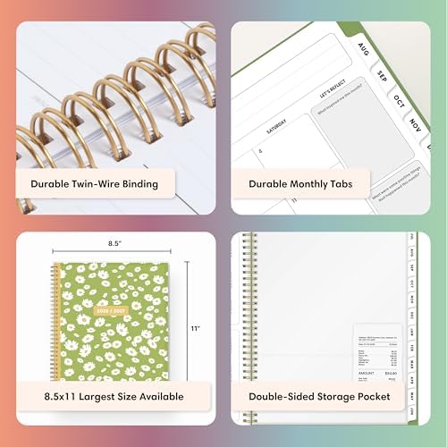 Blue Sky 2026-2027 Weekly & Monthly Academic Planner, 8.5"x11", Coreen
