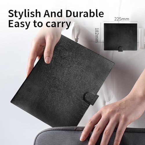 10" LCD Writing Tablet for Adults Business Leather Digital Notepad
