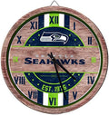 FOCO NFL Wooden Barrel Wall Clock