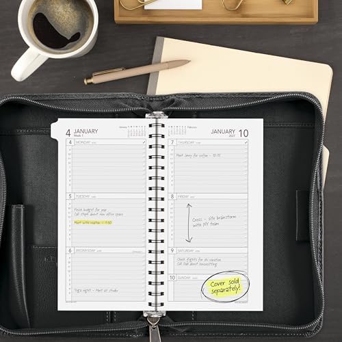 AT-A-GLANCE 2027 Planner Refill, Weekly, 3.25" x 6.5", Portable Size 2, Tabbed (064-287-27)