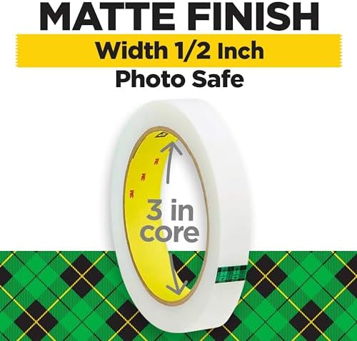 Scotch Magic Tape, Invisible, 2 Rolls