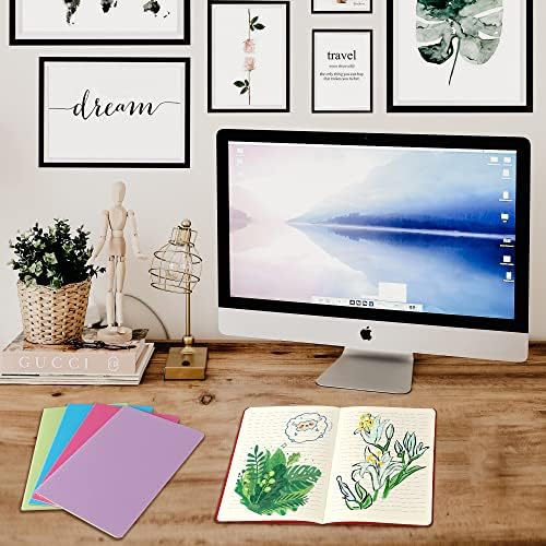 24 Pack College Ruled Notebook & Journal Bulk, Multi Cover, Line Thick Paper, A5 Size, 5.5x8.3 inch, 60 Page, Small Subject Composition Note Pad Set for Women Men Kids Traveler Student Office