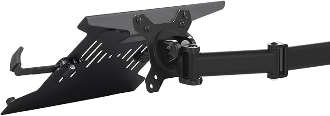 Monoprice Laptop Holder Attachment for Desk Mounts - Ideal for Work, Home, Office Laptops, Black - Workstream Collection
