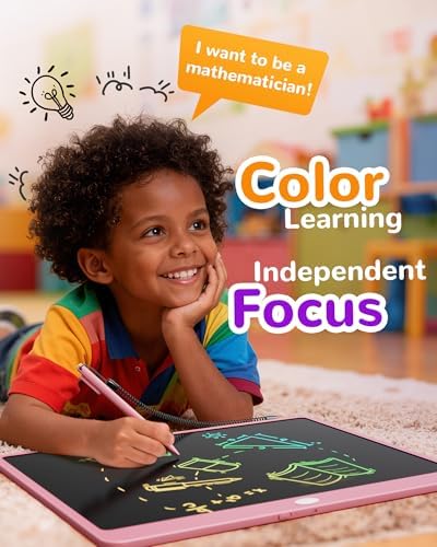 KOKODI LCD Writing Tablet, 16 Inch Colorful Toddler Doodle Board Drawing Tablet, Erasable Reusable Electronic Drawing Pads, Educational and Learning Toy for 3-6 Years Old Boy and Girls
