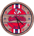 FOCO NCAA Wooden Barrel Wall Clock