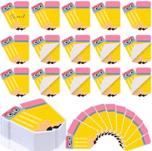 96 Pads 2880 Sheets Teacher Sticky Notes Pencil Note Pads Appreciation Gifts Self Adhesive Memo Pad Cute Gifts