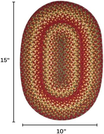Homespice Cider Barn Jute Braided Table Mats, Oval 10x15 Set of 4