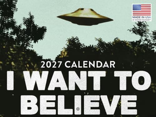 I Want to Believe UFO Calendar 2027 Aliens Monthly Wall Calender 12 Month