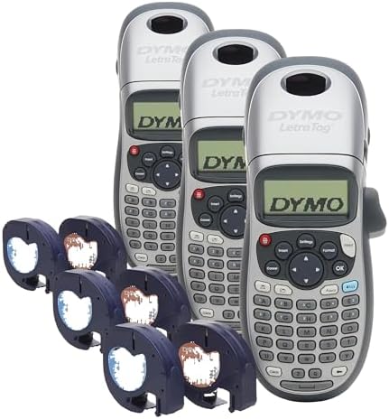 DYMO LetraTag 100H Plus Handheld Label Maker for Office or Home,(Pack of 3)