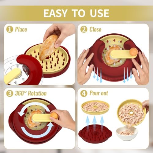 Chicken Shredder Tool Twist, Meat Shredder Twist,Shredder for Kitchen