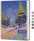 Planner 2026-2027, Jul 2026-Jun 2027 Academic Monthly & Weekly Planner | 6.3" x 8.5" Hardcover Calendar Planner for Women, Spiral Organizer with tabs, School Office Home Supplies, Blossom Dusk