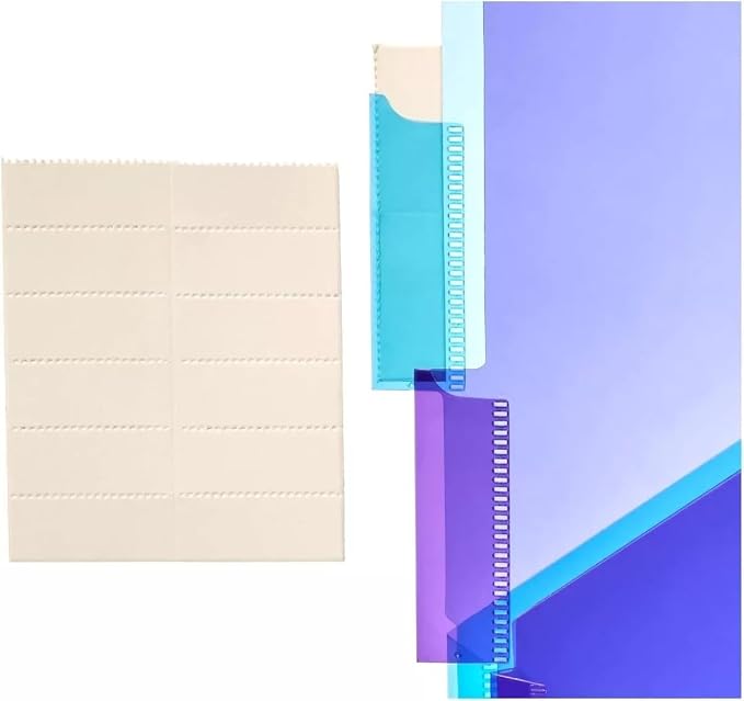 Amazon Basics 5-Tab Dividers for 3 Ring Binder, Two Pocket, Letter Size, Assorted Colors, 15 Count