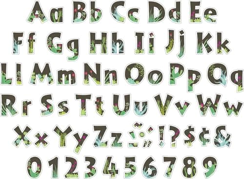 Barker Creek Letter Pop-Outs, 4" Prickles, Multicolor Designer Letters for Bulletin Boards, Breakrooms, Reception Areas, Signs, Displays, And More! 4", 255 Characters per Set (1734)