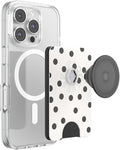 PopSockets Phone Wallet for MagSafe with Grip- Spotlight Dots | PopWallet, Holds 3 Cards, Magnetic, Removable, Secure, Phone, Women, Electronic Accessories, For iPad/Kindle/iPhone/Android