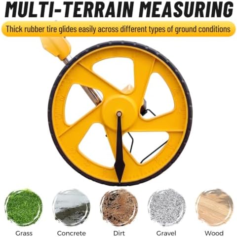 Zozen Measuring Wheel Digital Display,20 Marking Flag&Holder, Foldable