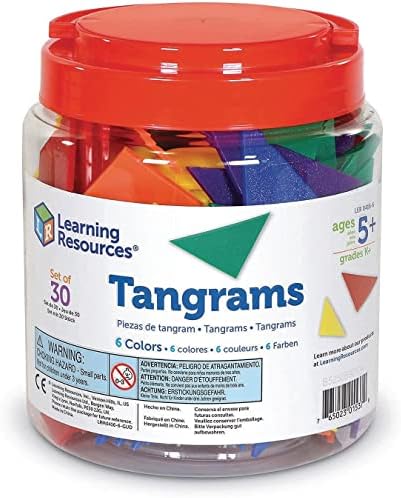Learning Resources 6-Color Tangrams