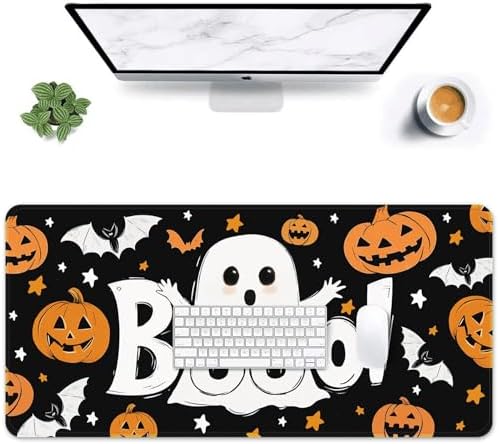 Britimes Large Mouse Pad, Mouse Pad, 31.5 x 15.7 Inch, Halloween Spooky