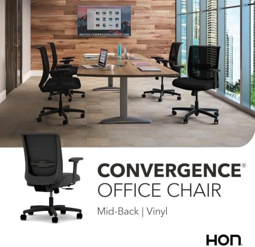 HON Convergence Ergonomic Office Chair, Office Desk Computer Chair, Black