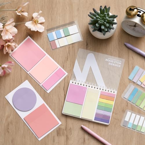 Jutom 41 Pcs Aesthetic Book Annotation Kit with Pencil Bag Bible Journaling Kit Notebook Sticky Note Tab Highlighter Black Ink Pen Page Marker School Office Supplies Bible Lover Gift (Black)