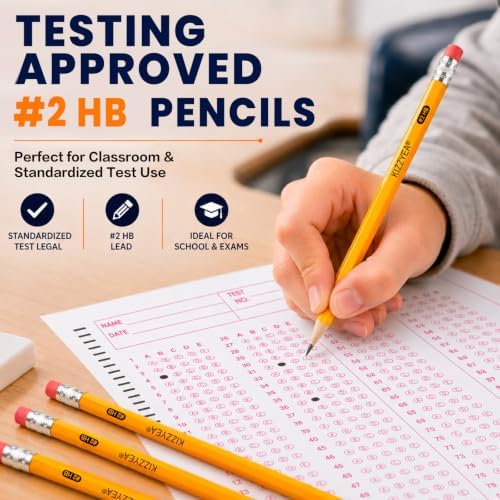 Pre-Sharpened Pencils Bulk Wood-Cased #2 HB Pencils 200 Count 24 Sharpeners
