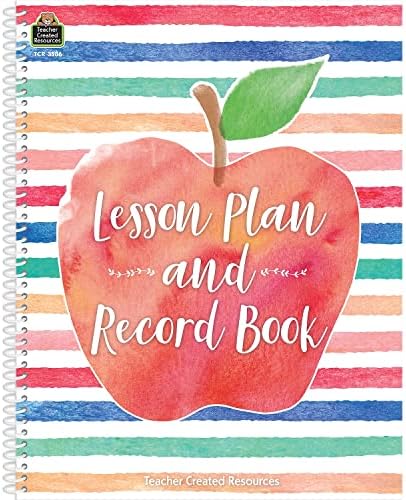 Teacher Created Resources Watercolor Lesson Plan and Record Book (TCR3586)