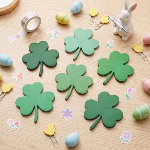 48 Pads 1440 Sheets Shamrock Sticky Notes St. Patrick's Day Note Pads Gifts Bulletin Board Decorations Stickers Self Adhesive Memo Pad
