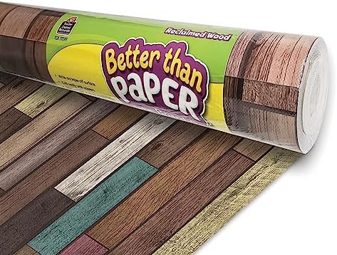 Teacher Created Resources Reclaimed Wood Better Than Paper Bulletin Board Roll (TCR77399)