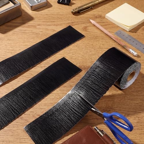 Zonon 65.6 Ft Black Fringe Bulletin Board Border Farmhouse Classroom Decor