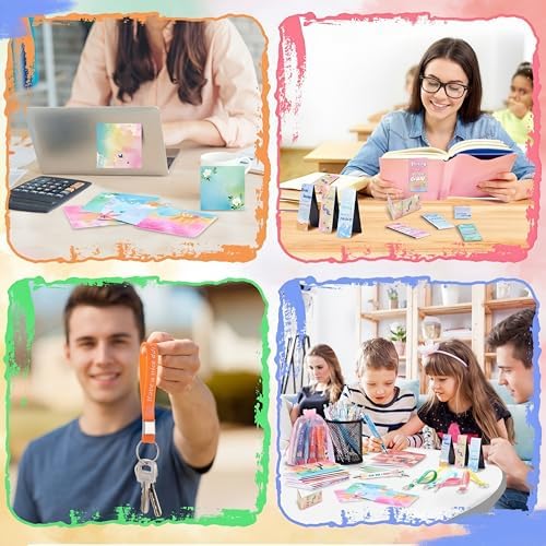 Pasimy 218 Pcs Inspirational Stationery Gifts, Watercolor, Bookmarks Pens