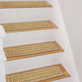Homespice Azalea Jute Braided Stair Treads, Rect 8x28 Set of 13