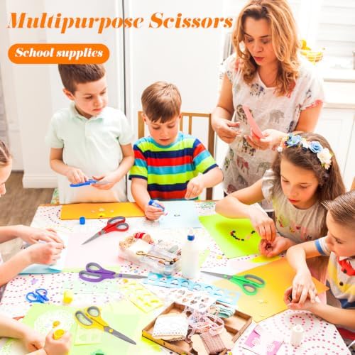 Scissors Bulk Set of 6-Pack, Taotree 8"Scissors All Purpose Heavy Duty