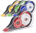 4 Pcs Colorful Correction Tape, 0.2 in Width, Clear