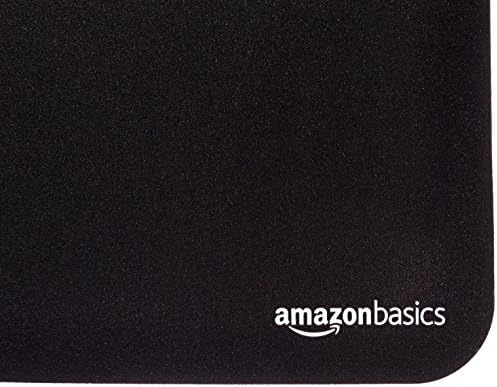 Amazon Basics Large Extended Computer Rectangular Mouse Pad, 16.7 x 35.7 inch, Black