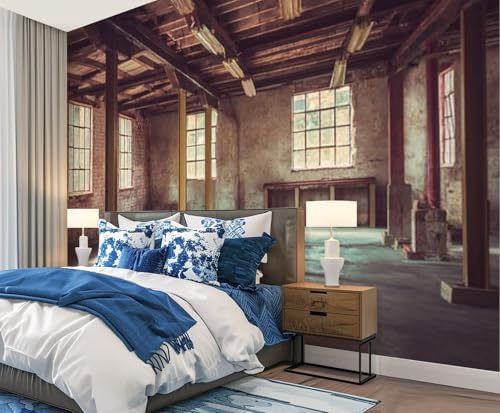 Wall Mural Peel and Stick Empty Office Area Large Wallpaper Self Adhesive Contact Paper Removable 3D Wall Sticker for Living Room Bedroom 69"x96"