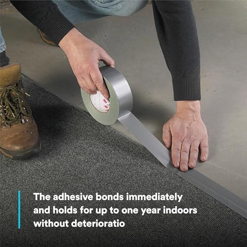 3M Heavy Duty Duct Tape 3939, Silver, 1.88 in x 60 yd, 9.0 mil, 1 Roll