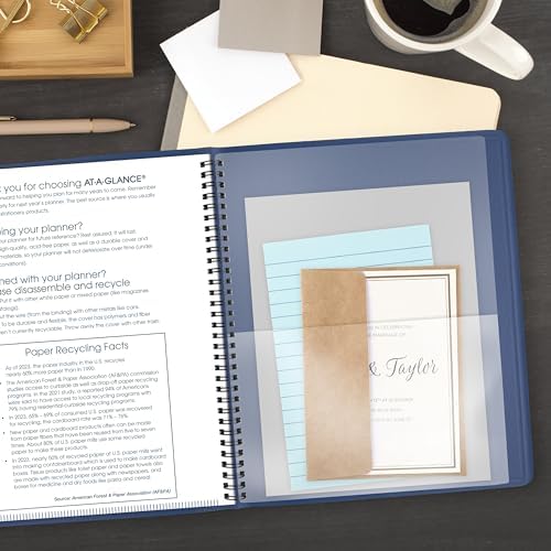 AT-A-GLANCE 2027 Planner, Monthly, 15-Month Jan-Mar, 9" x 11", Unruled Daily Blocks, Blue (702502027)