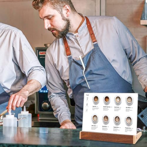 LIANHELILAI 3Pack Mini Acrylic Sign Holder 5X7 Horizontal Tabletop Sign Display Frame for Coffee Shop/Restaurant Menu Stall/Exhibitions/Hotel/Office Name Holder