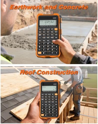 ROATEE Construction Calculator with Notepad for Contractor Home Project