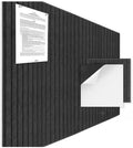 Large Felt Bulletin Board 72"x 36"-18 Felt Tiles Cork Board Wall Panels Home Office Wall Fabric Pin Board for Classroom/Kids Art Display/Photo Picture Wall/Acoustic,Self-Adhesive,Black