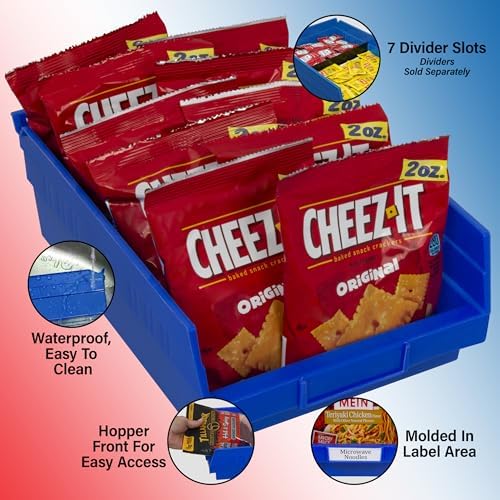 Akro-Mils 30150 Heavy Duty Plastic Shelf Bins, 12"x 8"x 4", Clear, 12-Pack